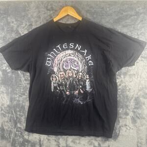 Band x Tee Whitesnake 2015 The Purple Tour T Shirt Unisex XXL BLK Official Merch